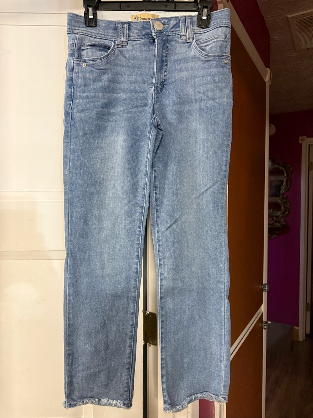 Democracy Light Wash Straight Jeans